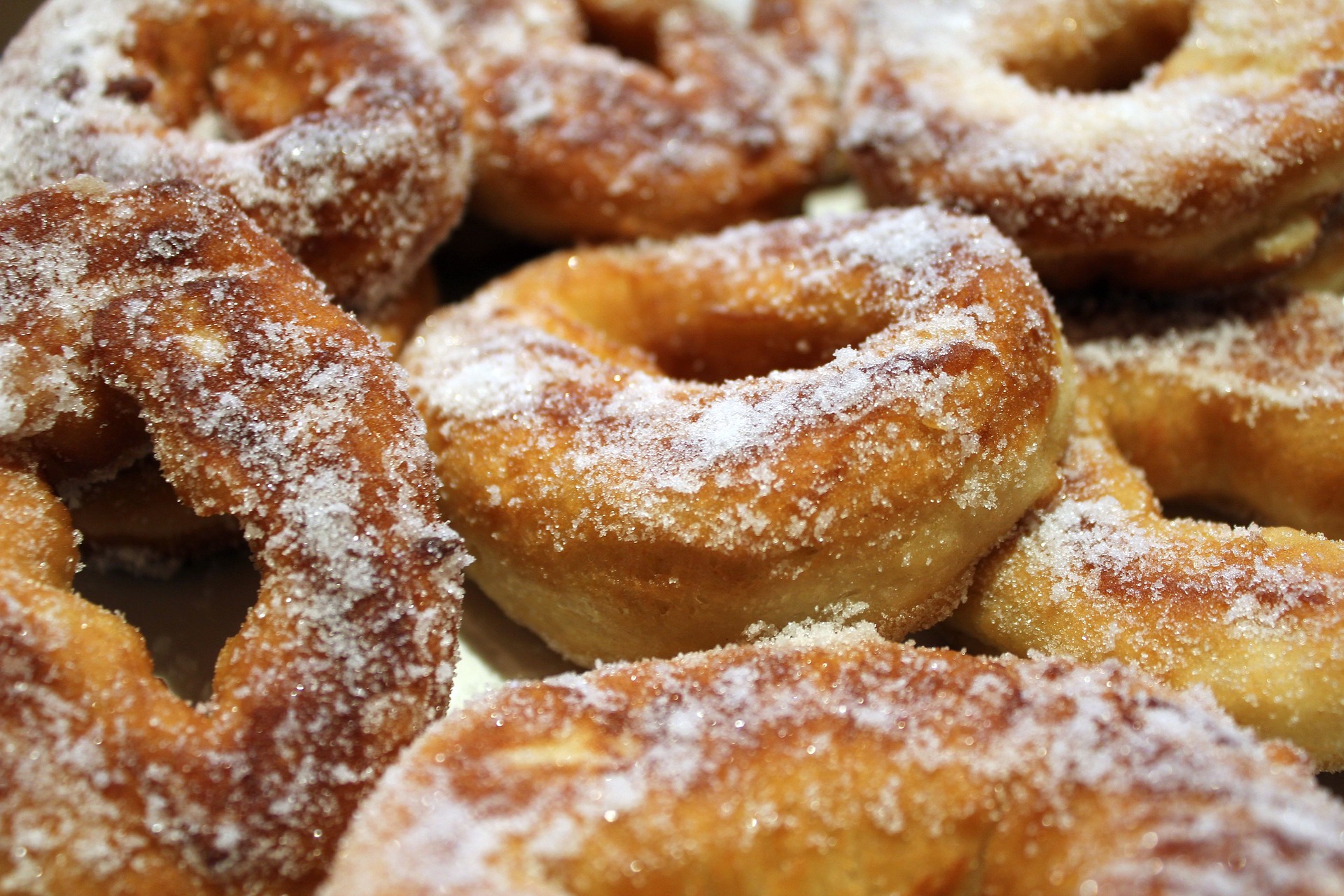 Graffe al forno con lievito per dolci