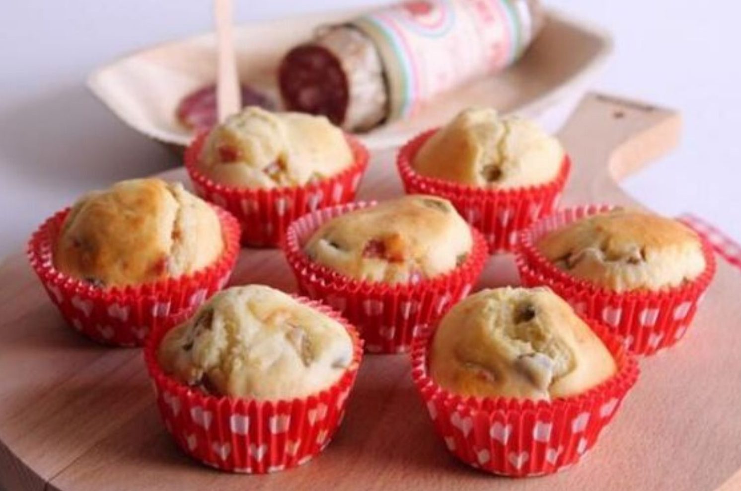 Muffin salati con farina di riso per celiaci