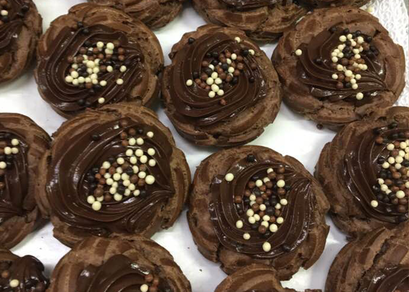 Zeppole di San Giuseppe al cioccolato