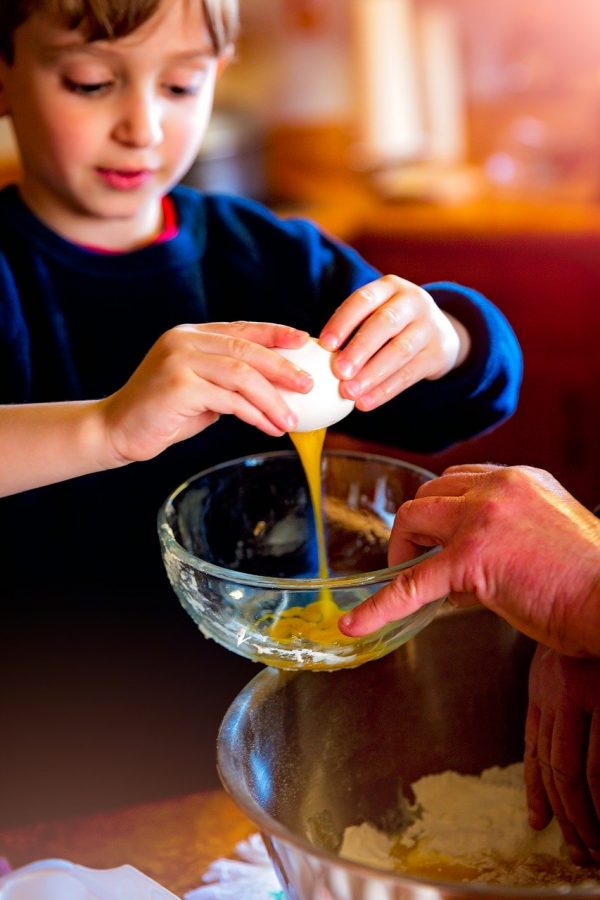 bambini in cucina