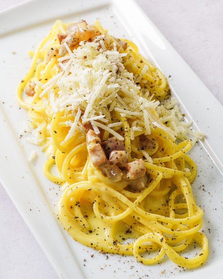 Finta carbonara con zucca