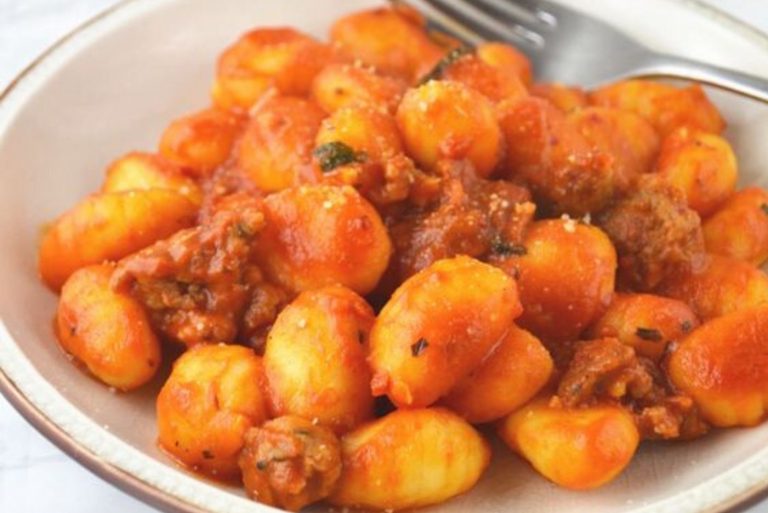 gnocchi nduja e gorgonzola