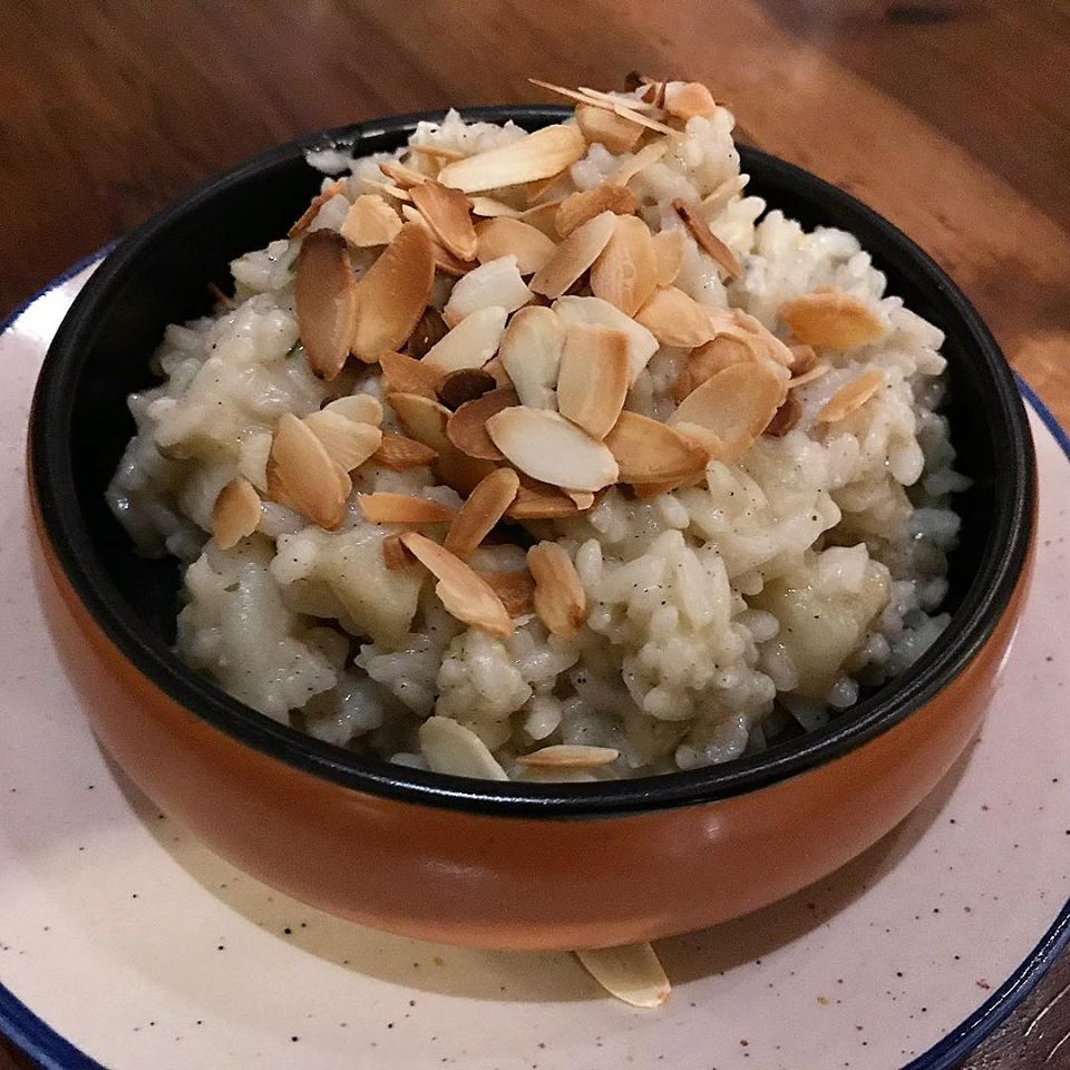 Risotto alle pere e mandorle