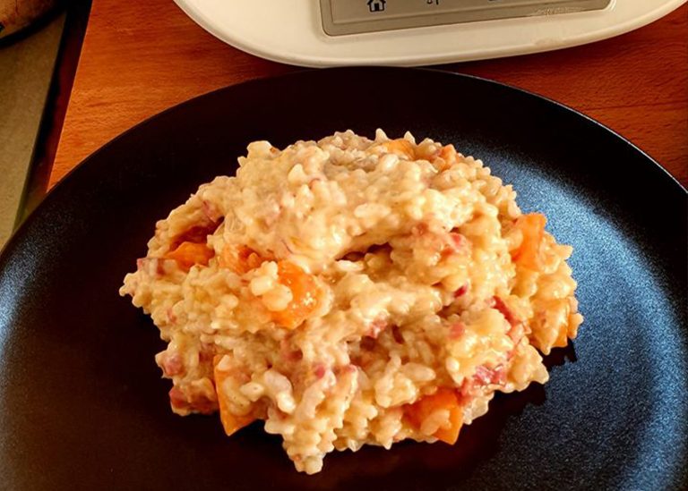 Risotto con melone e speck Bimby