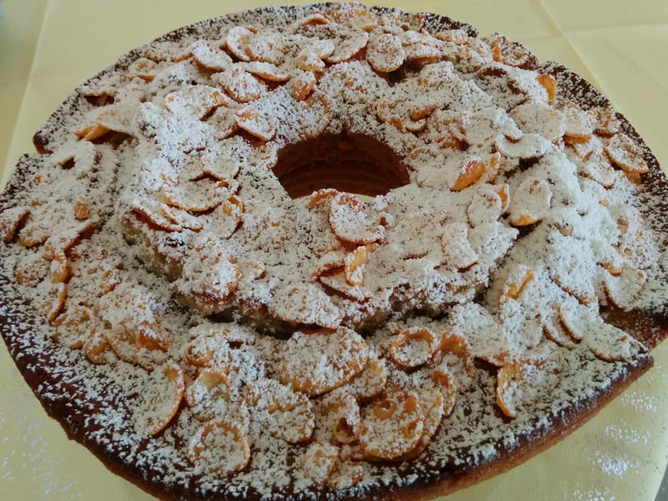 Torta corn flakes e gocce di cioccolato