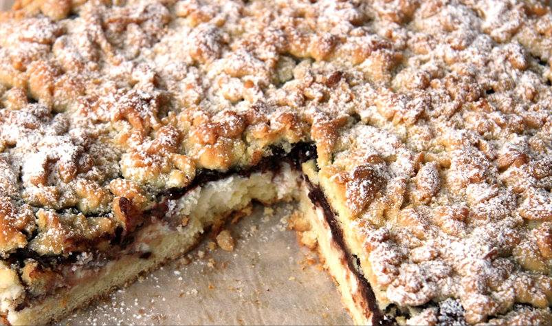 Torta sbriciolata al cioccolato e ricotta