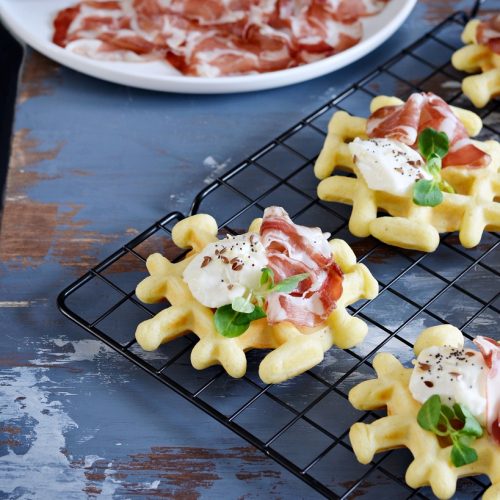 Waffle salati ricetta light
