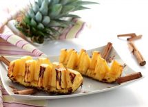 ananas grigliato con cannella (ricetta vegan)