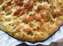 Focaccia senza impasto con lievito madre