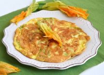 frittata con fiori di zucca e patate