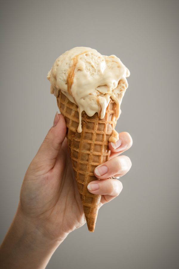 Gelato vegano alla banana senza gelatiera