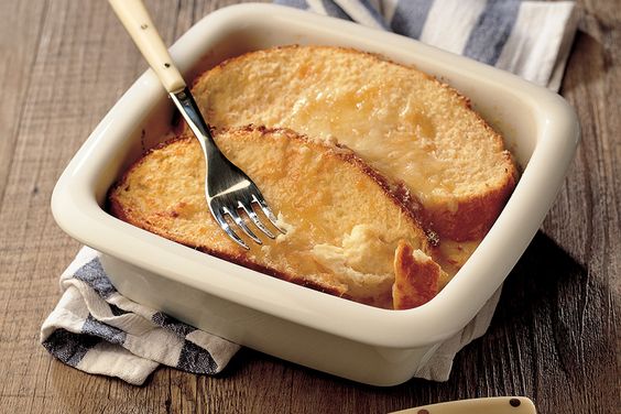 gratin di pane latte e fontina