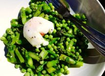 Insalata di piselli e asparagi