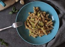 penne al forno con provola e ceci