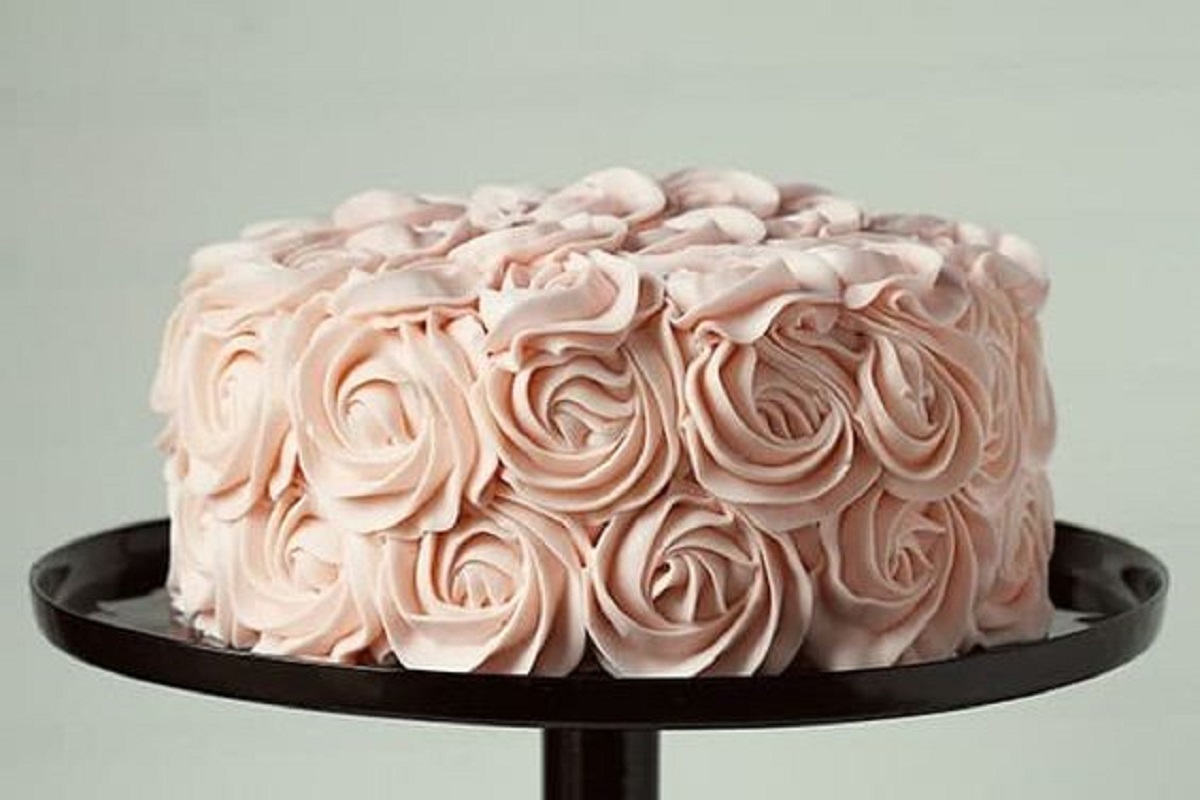 Pink Rose Cake