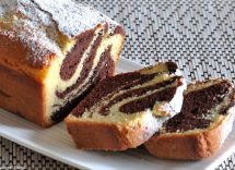 plumcake senza lievito marmorizzato al cacao