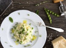 risotto con fave e pecorino