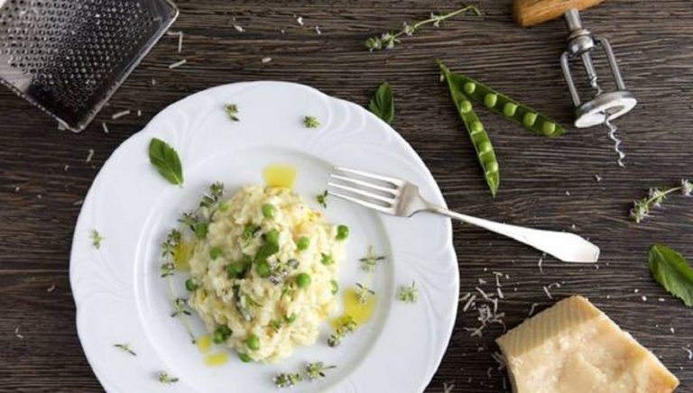 risotto con fave e pecorino