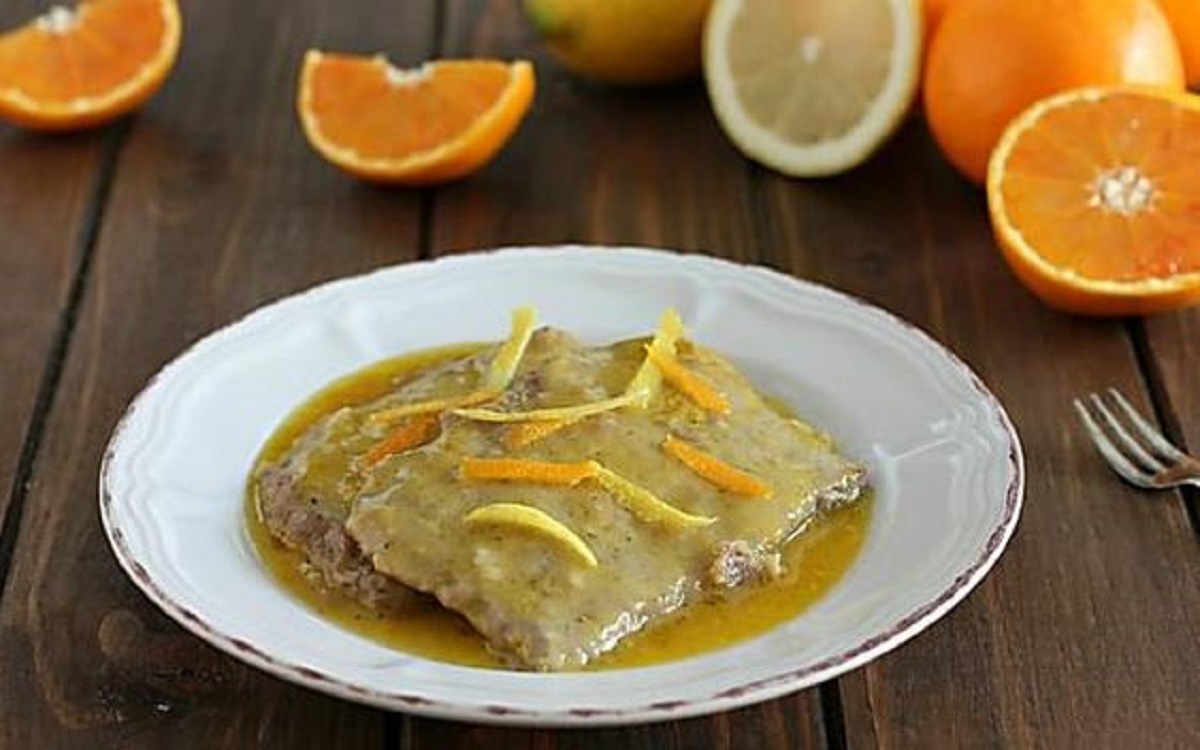 scaloppine di maiale agli agrumi