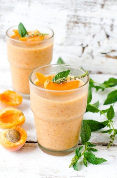 Smoothie papaya e albicocca