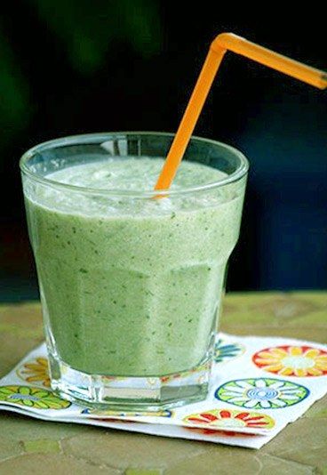 Smoothie piselli e fragole