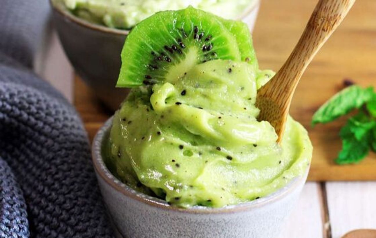 Sorbetto vegano al kiwi