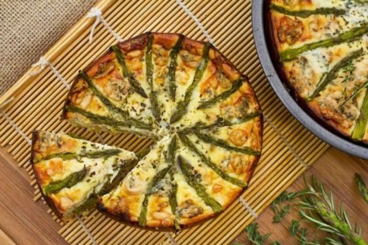 Torta salata agli asparagi con Bimby