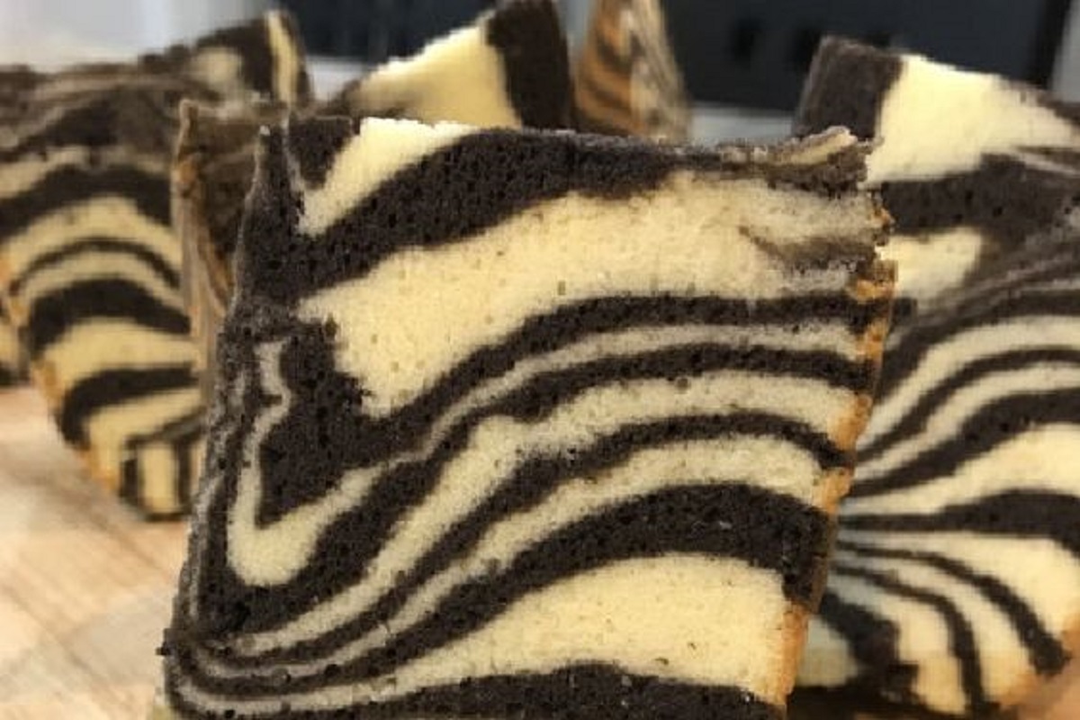 zebra chiffon cake