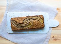 Banana bread alla vaniglia con gocce di cioccolato