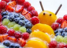 farfalle di frutta per bambini