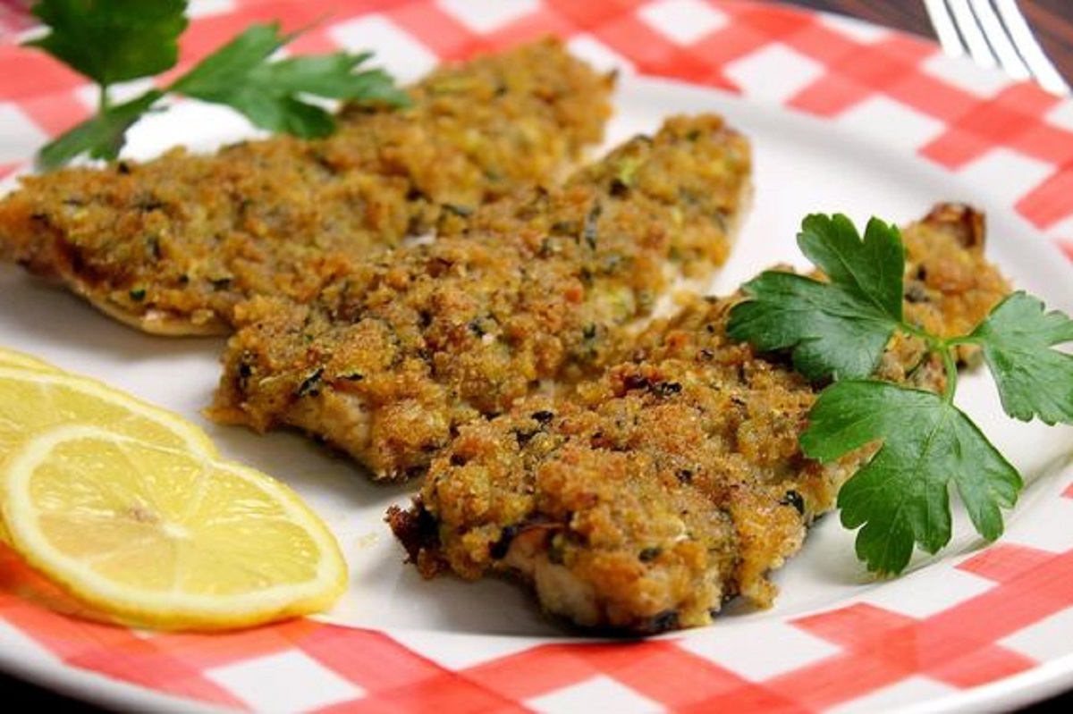 filetti di cernia gratinati in padella