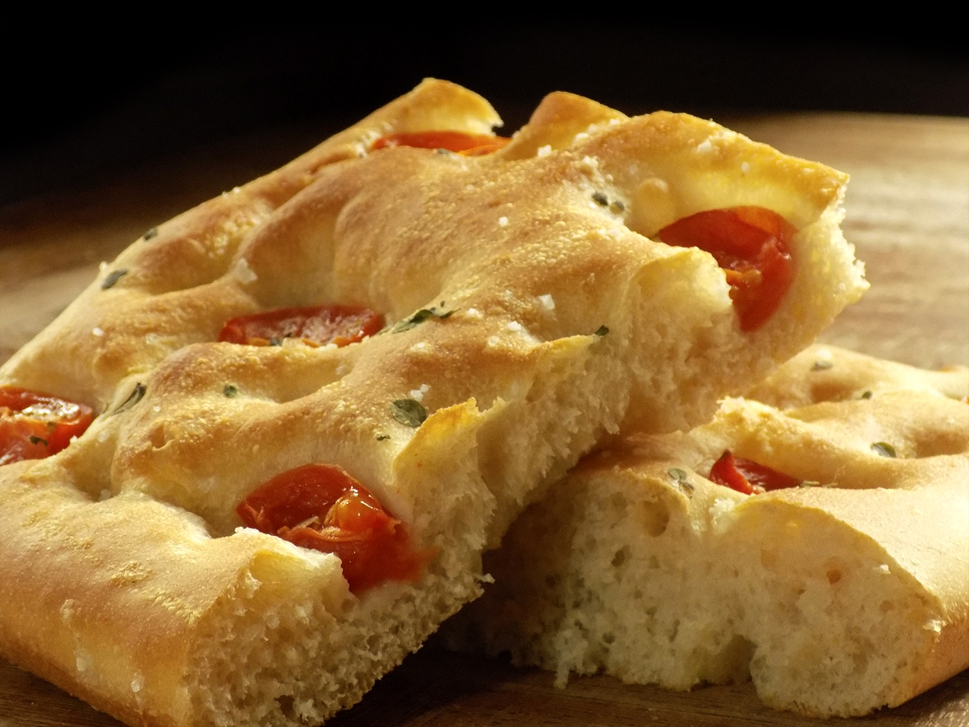 Focaccia con farina di soia