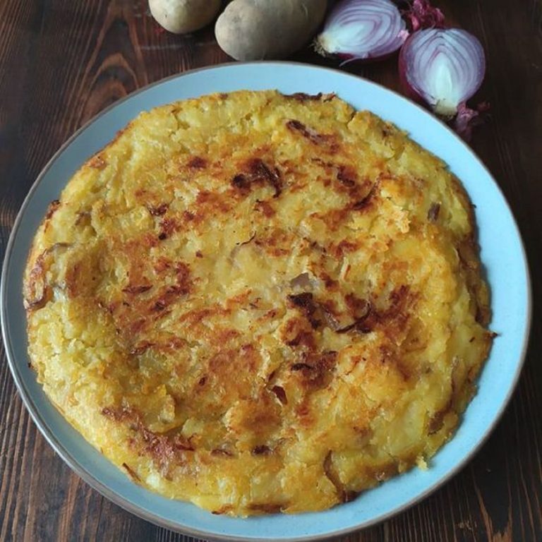 frittata di cipolle di tropea e patate