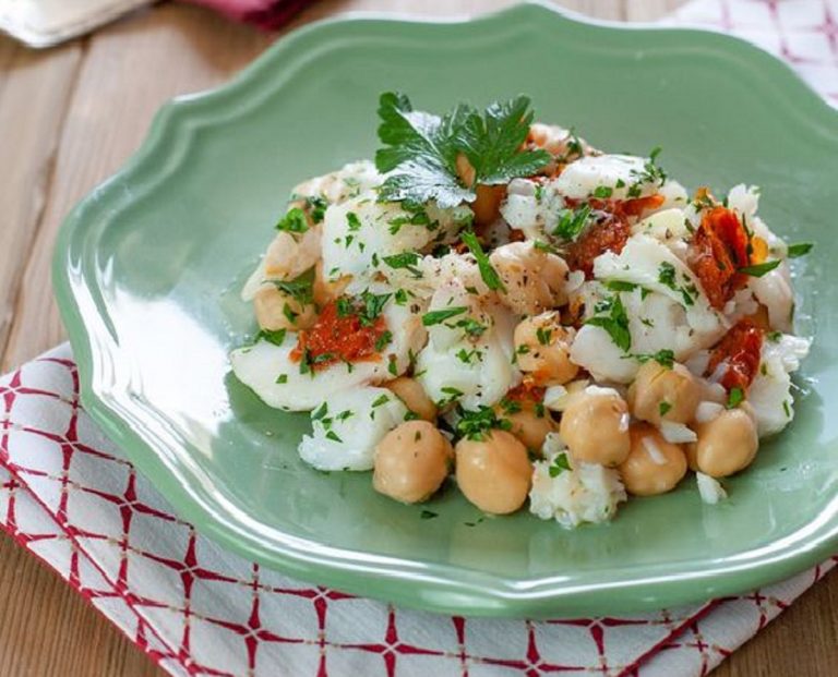 insalata di ceci e baccalà