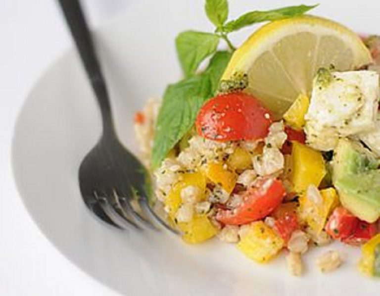 insalata di riso con germe di grano duro