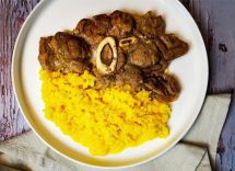 Ossobuco alla milanese con risotto giallo