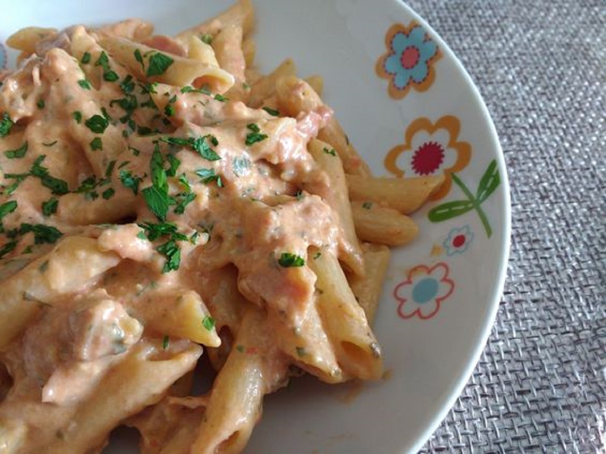 penne al baffo senza prosciutto