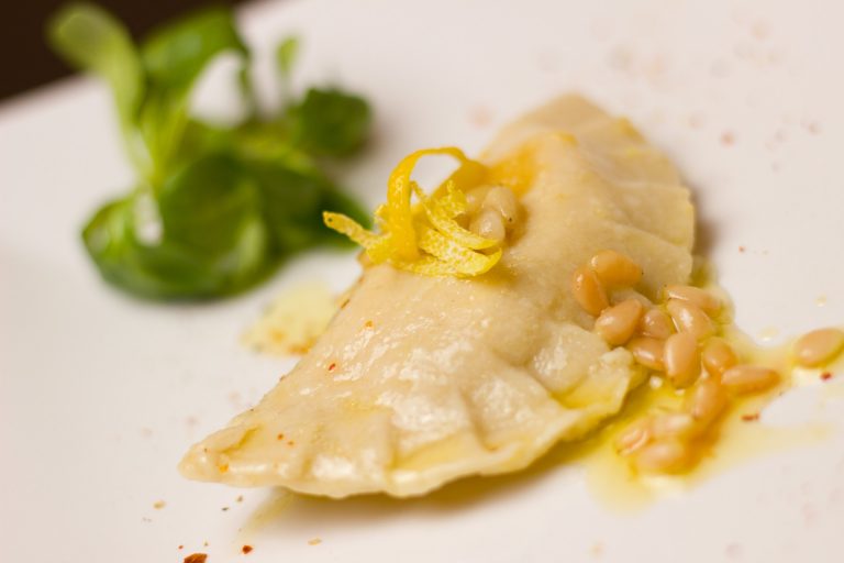 Ravioli ripieni di lavarello