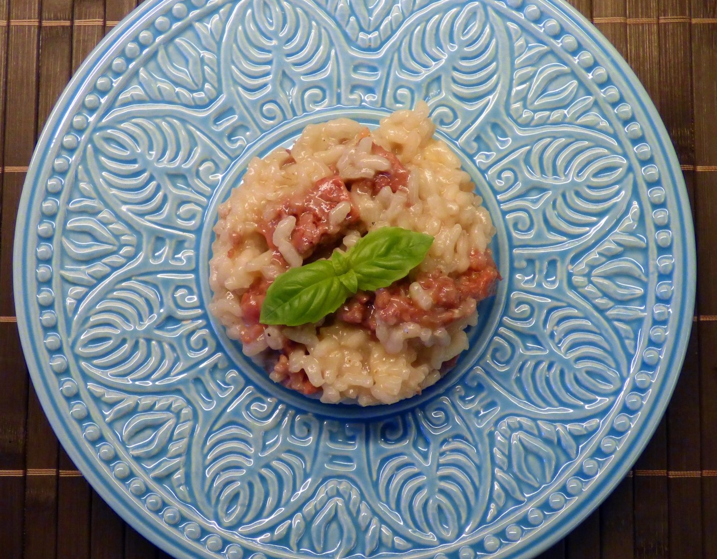 Risotto al salmone e pepe rosa