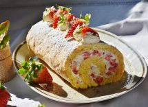 Rotolo alle fragole e panna ricetta facile