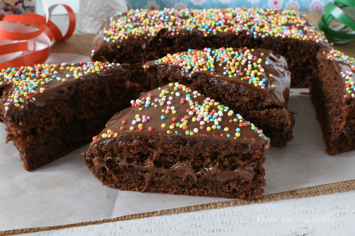 torta alla nutella di carnevale