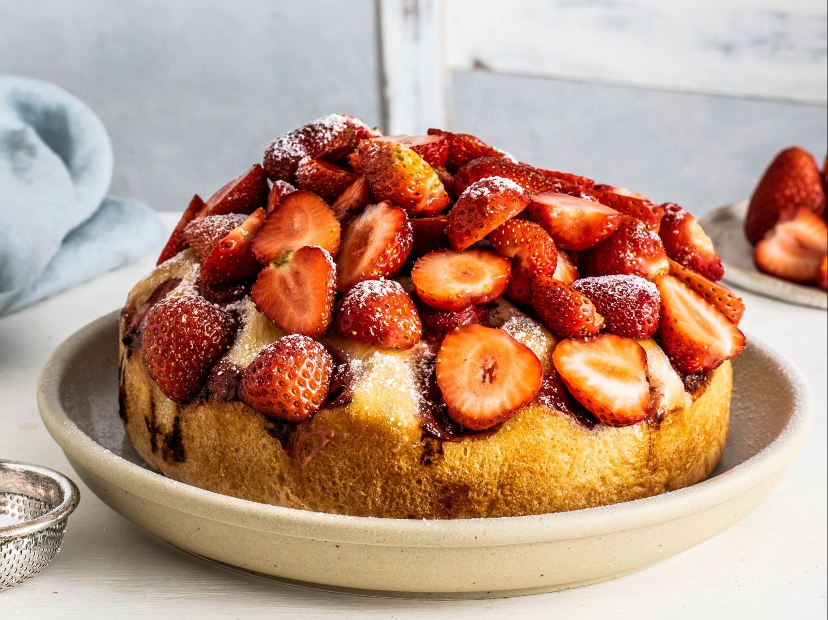 Torta allo yogurt e fragole light