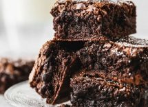 brownies con crema al formaggio