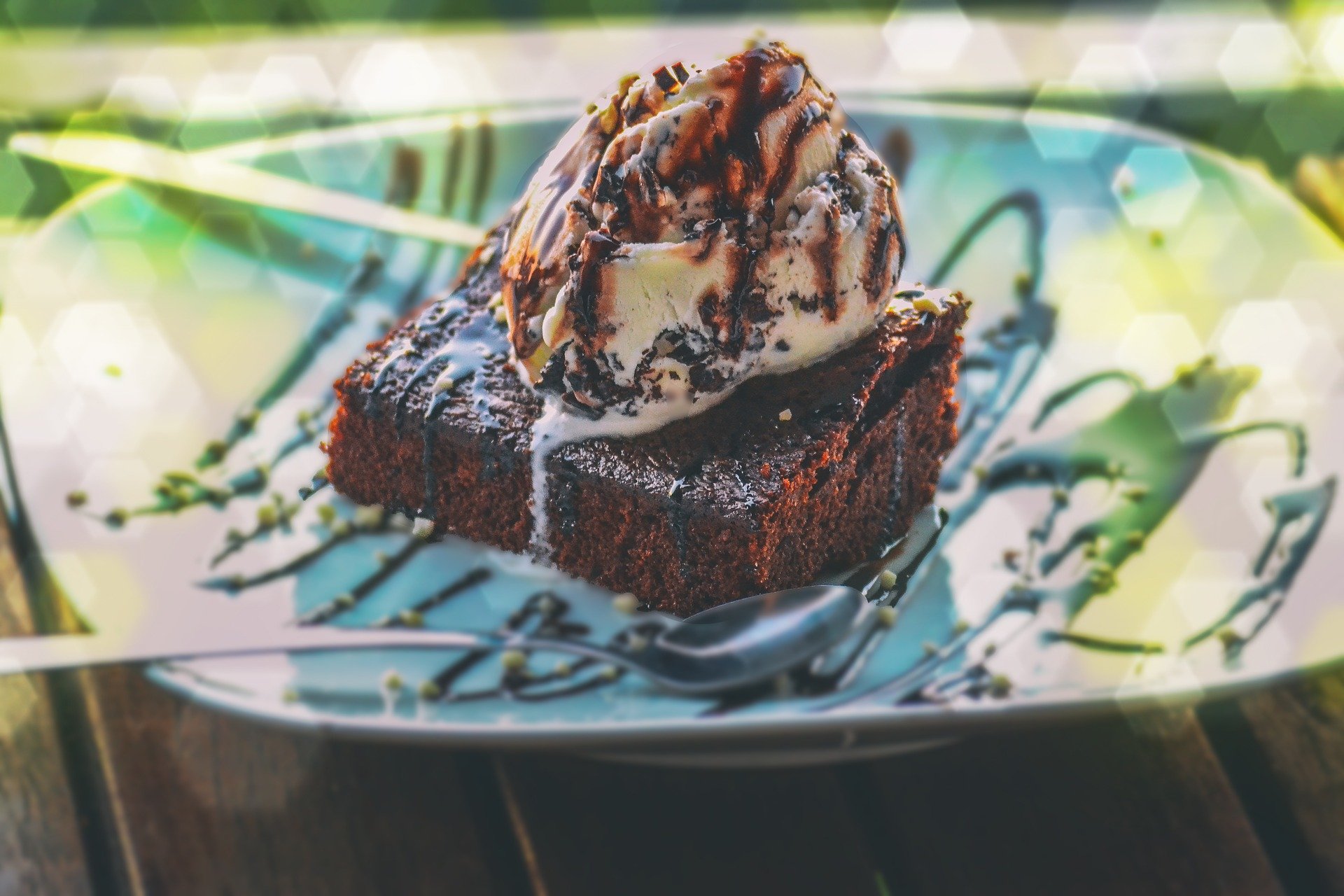 Brownies con gelato alla nutella