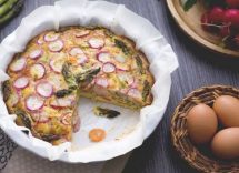 frittata di ravanelli al forno