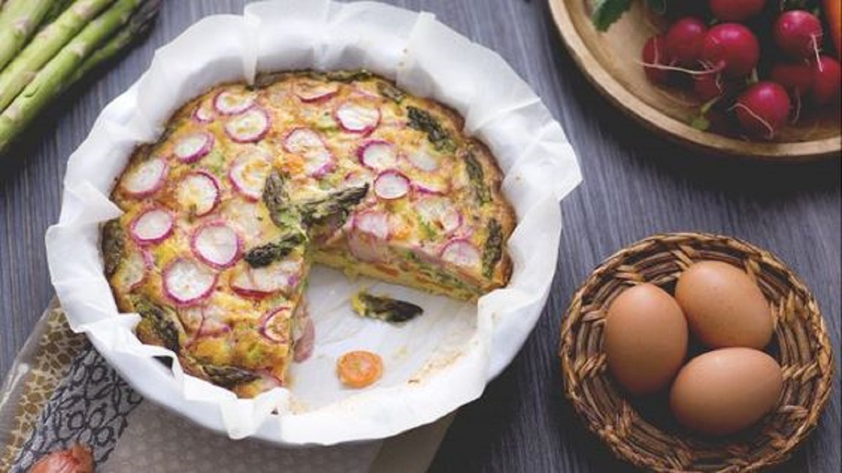 frittata di ravanelli al forno