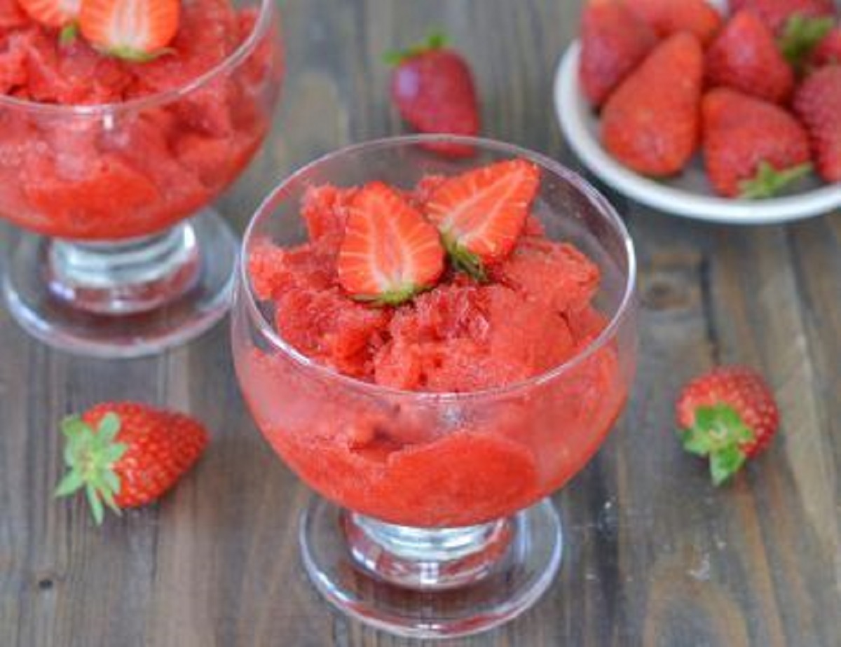 granita di fragole bimby tm31