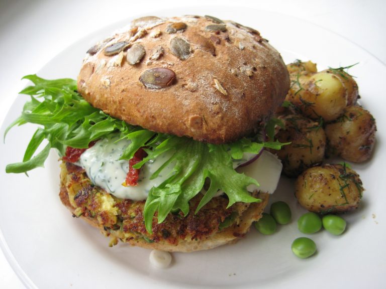 hamburger con feta e spinaci 2