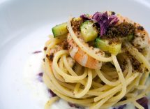 linguine cremose con gamberetti