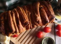 pane a fisarmonica con salame e caciotta